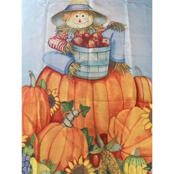 Vintage Outdoor Flag Thanksgiving Pumpkin Scarecrow Happy Harvest Autumn JL - Picture 5 of 8